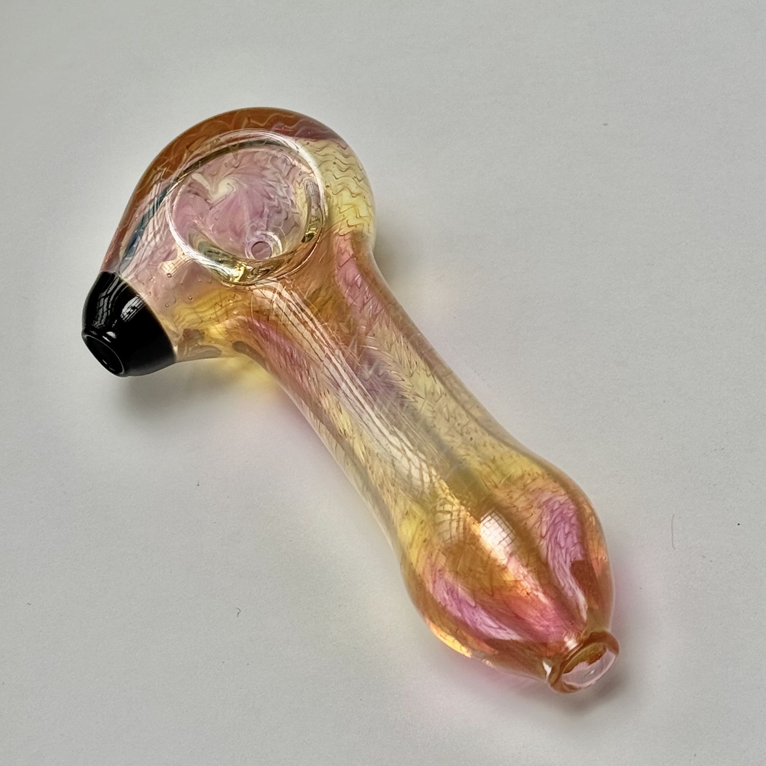 Rainbow Wrap &amp; Rake Fume Spoon by Cose Glass - H