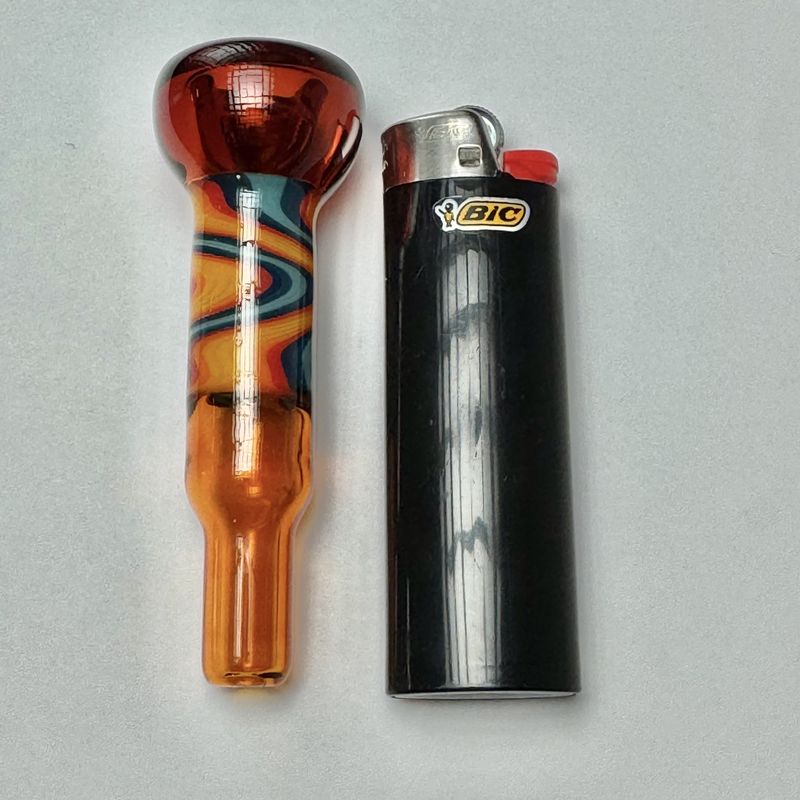 Line Work Chillum by Ashmere Glass - B