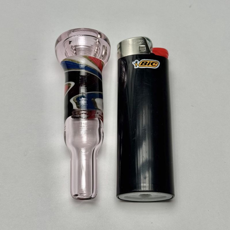 Line Work Chillum by Ashmere Glass - D
