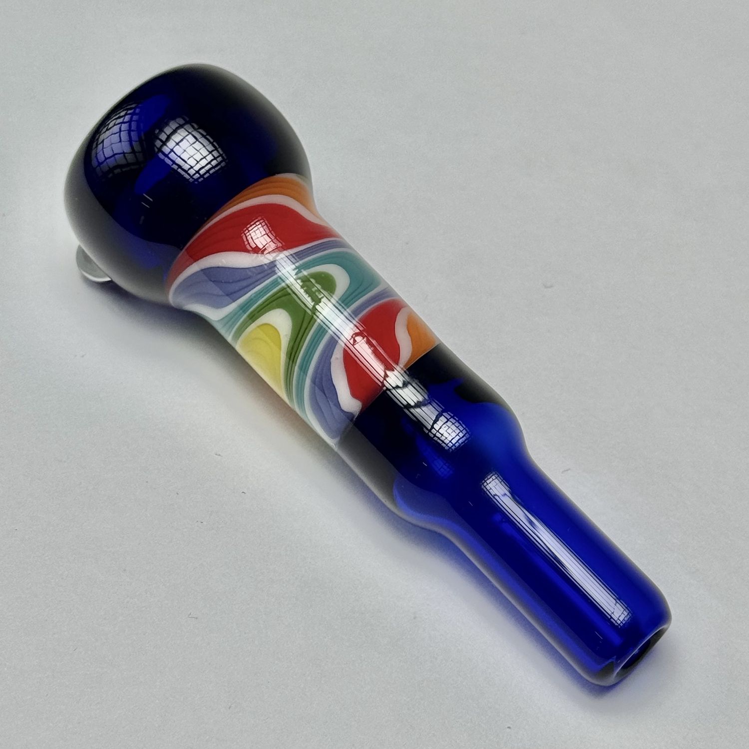 Line Work Chillum by Ashmere Glass - E