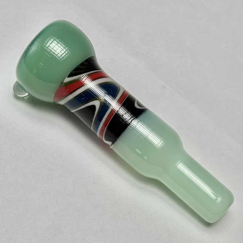 Line Work Chillum by Ashmere Glass - A