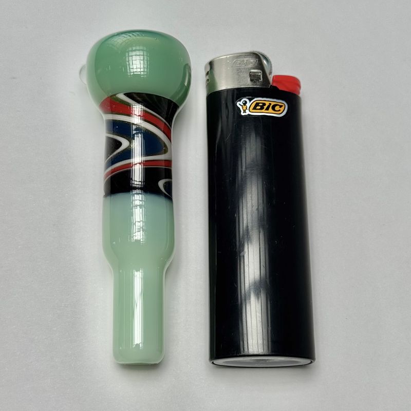Line Work Chillum by Ashmere Glass - A