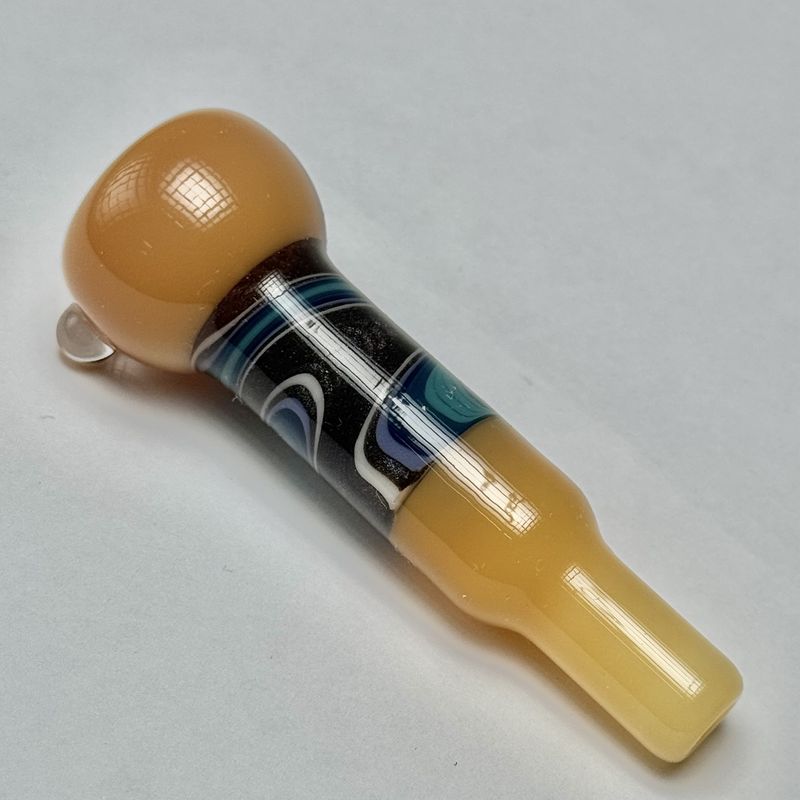 Line Work Chillum by Ashmere Glass - C