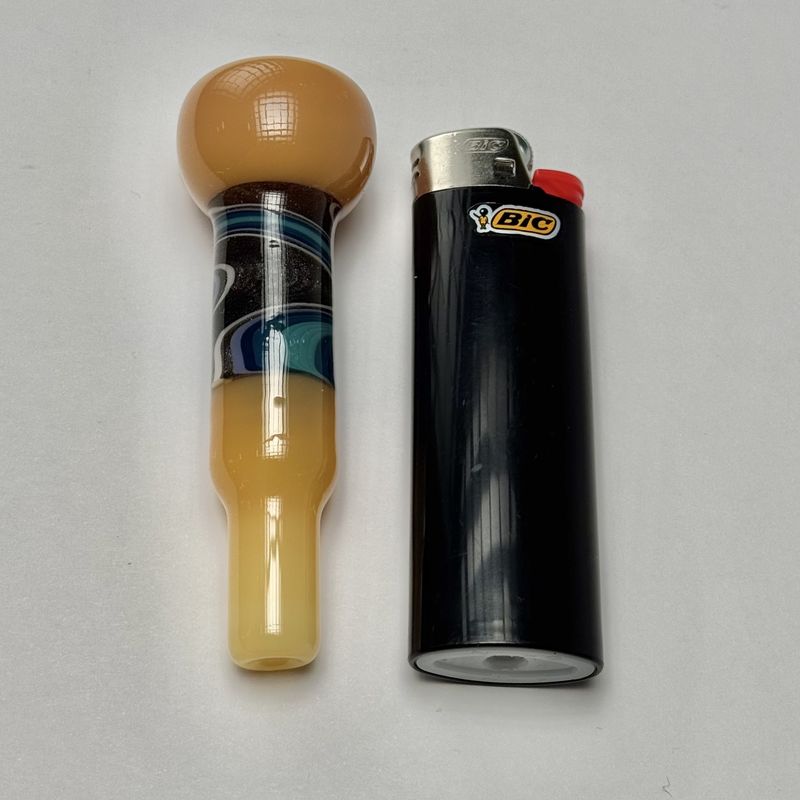 Line Work Chillum by Ashmere Glass - C