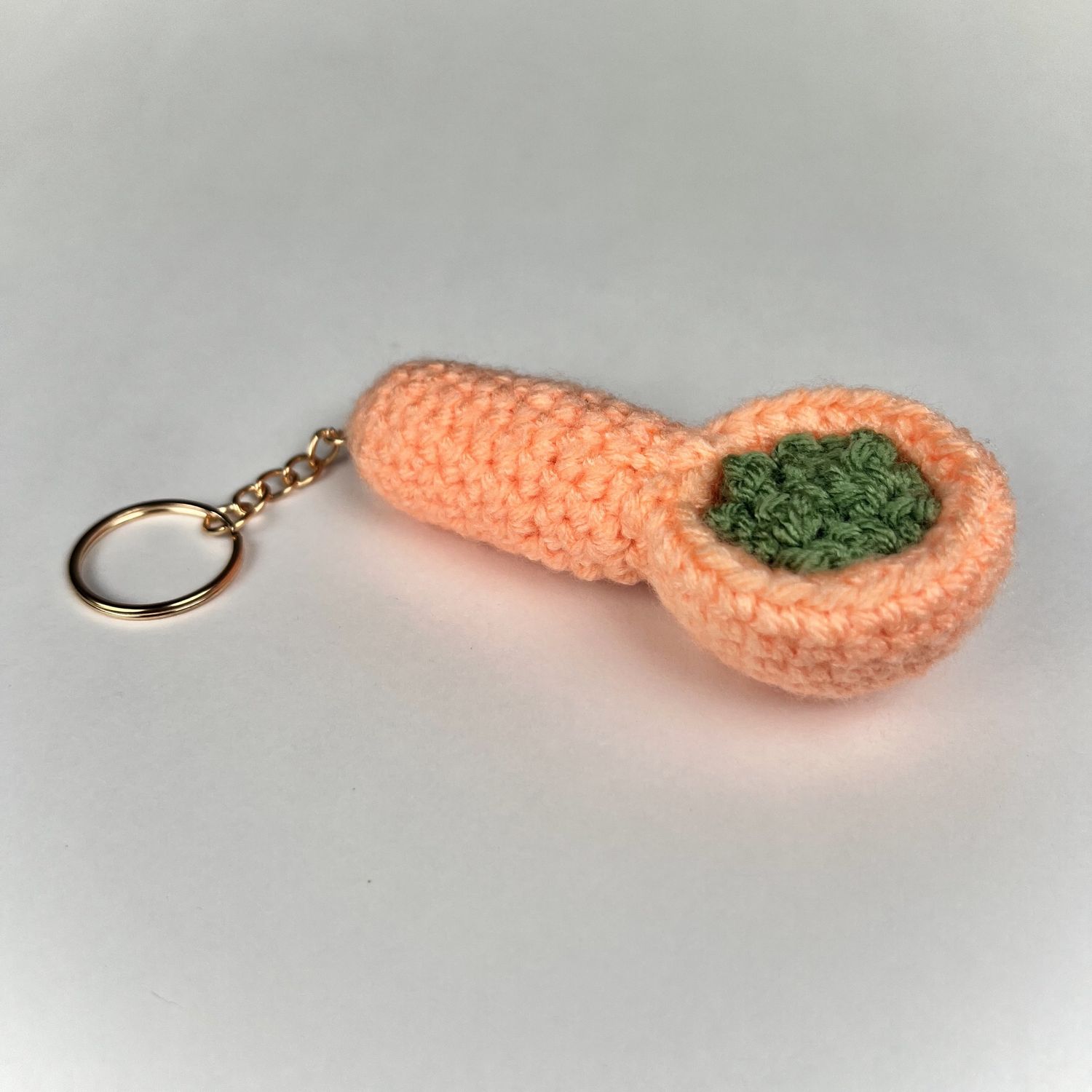 Plush Spoon Keychain, Color: Coral