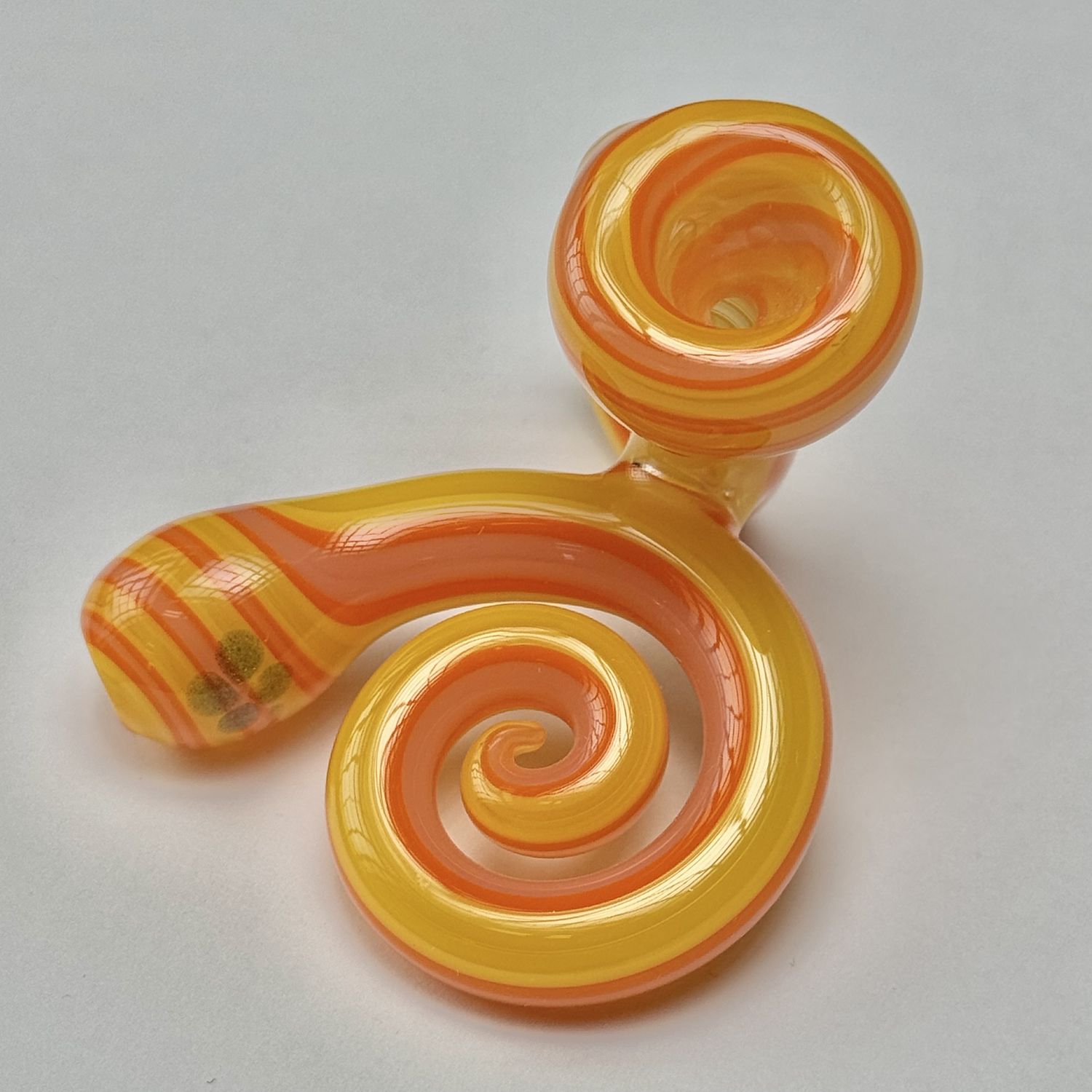 Two-Piece Curly Pipe by JEM Glass - A