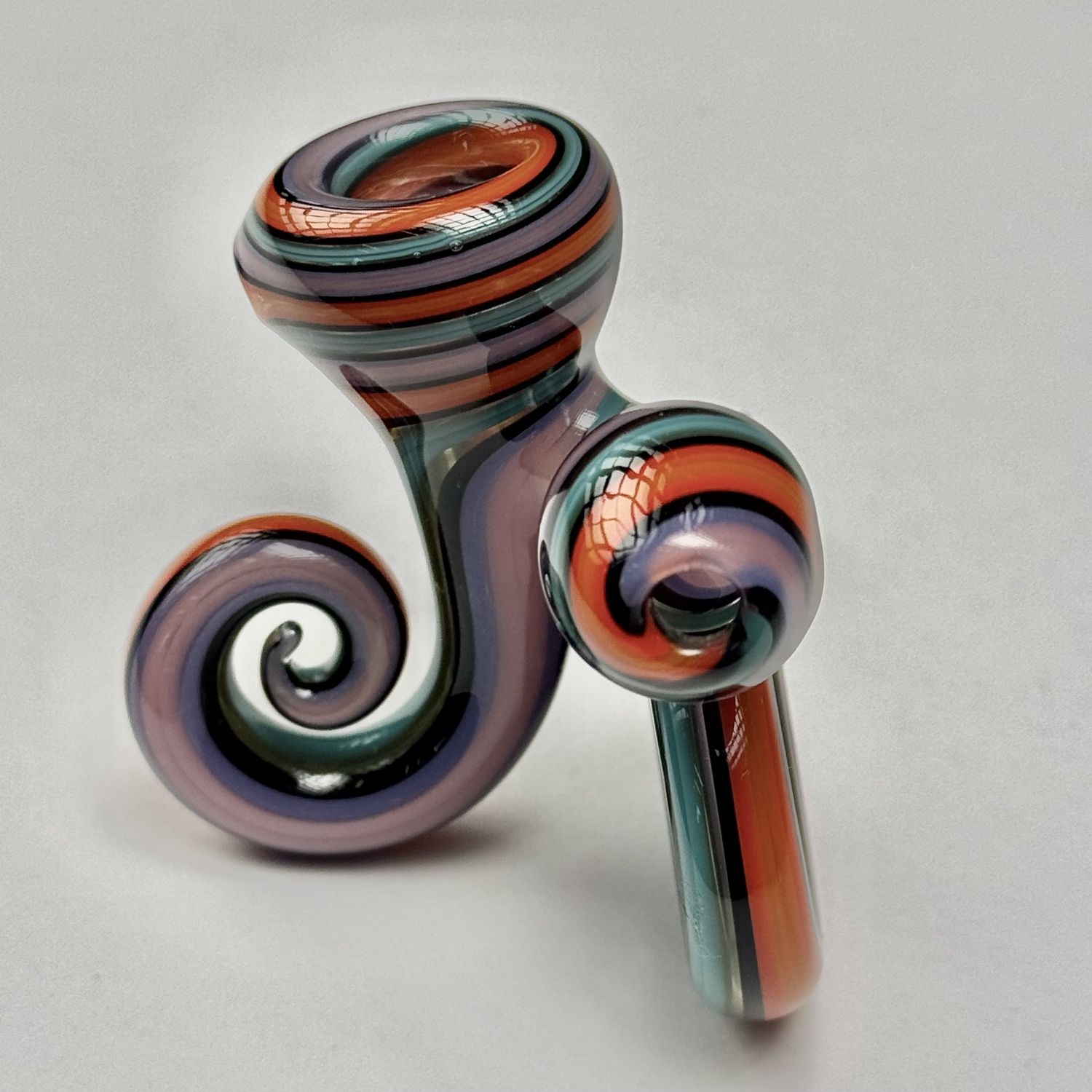 Two-Piece Curly Pipe by JEM Glass - C