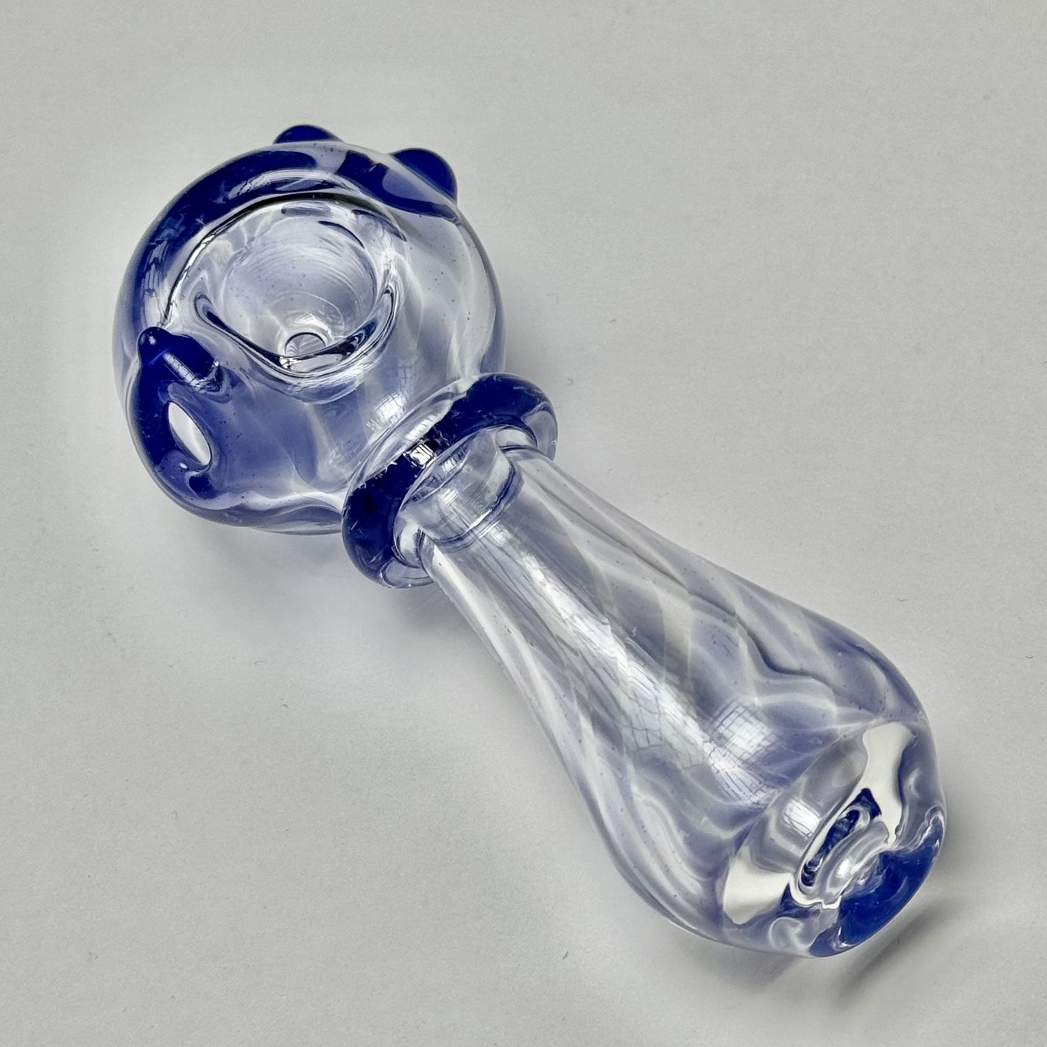 Transparent Opal Linework Spoon by Taggart Glass - A