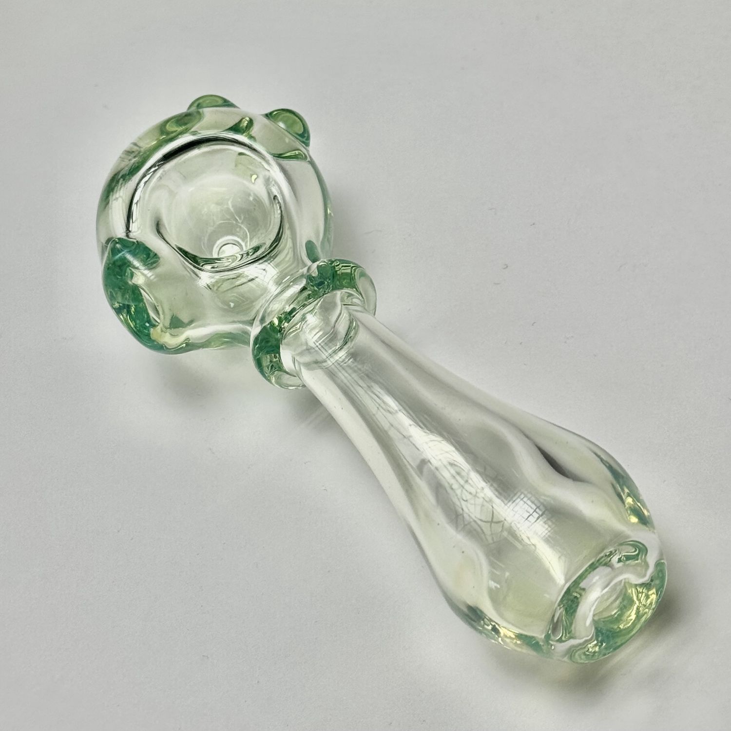 Transparent Opal Linework Spoon by Taggart Glass - B