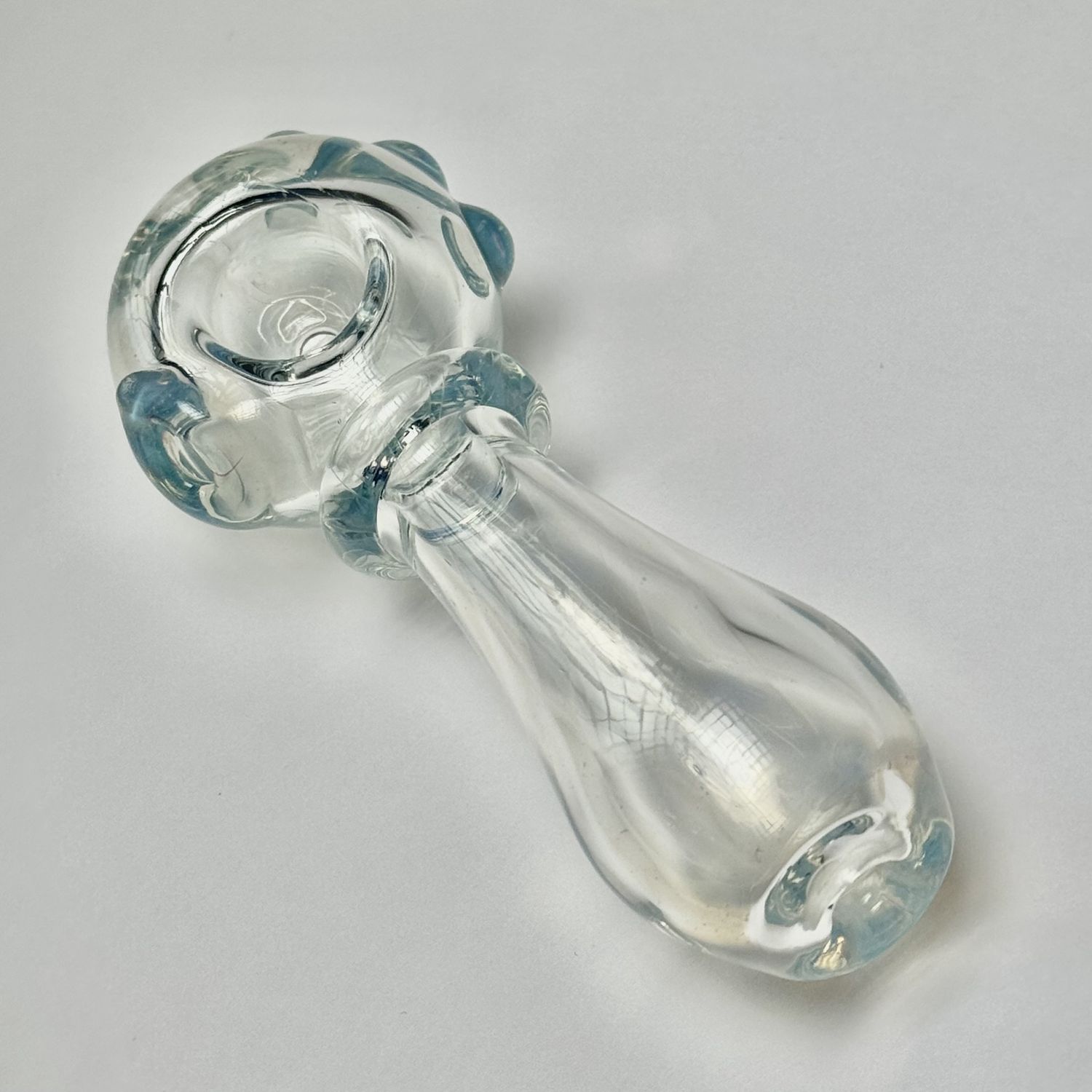 Transparent Opal Linework Spoon by Taggart Glass - F