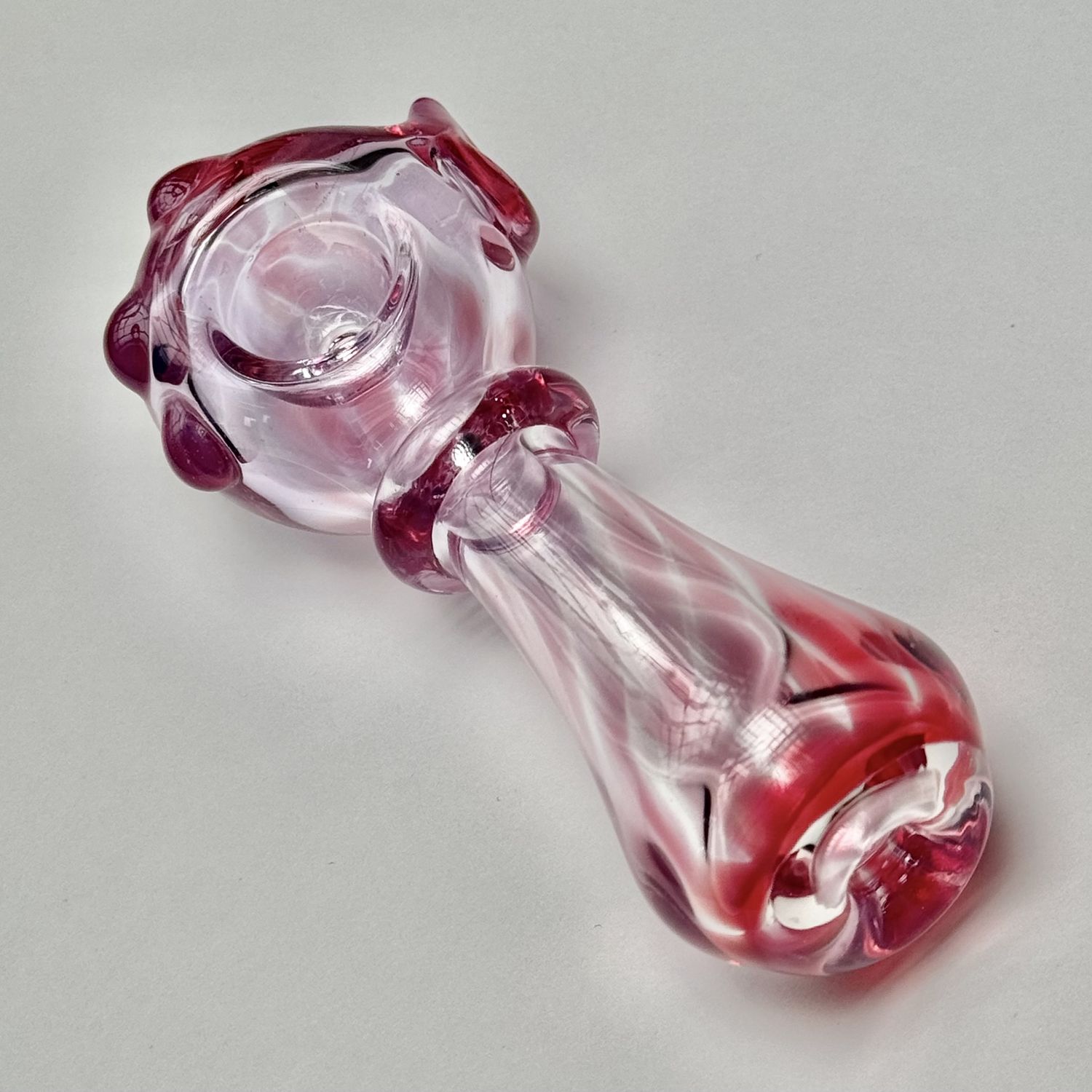 Transparent Opal Linework Spoon by Taggart Glass - G