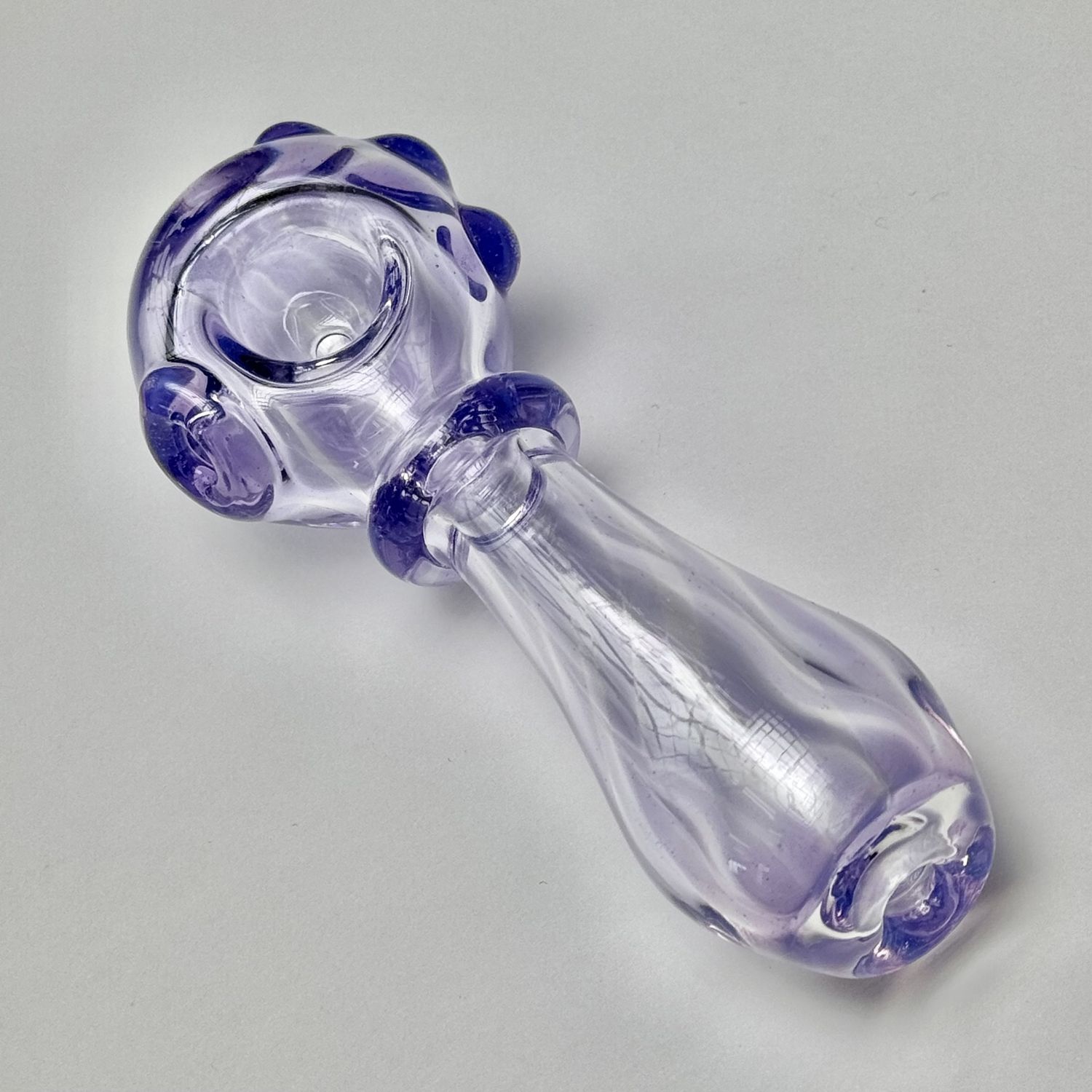 Transparent Opal Linework Spoon by Taggart Glass - I