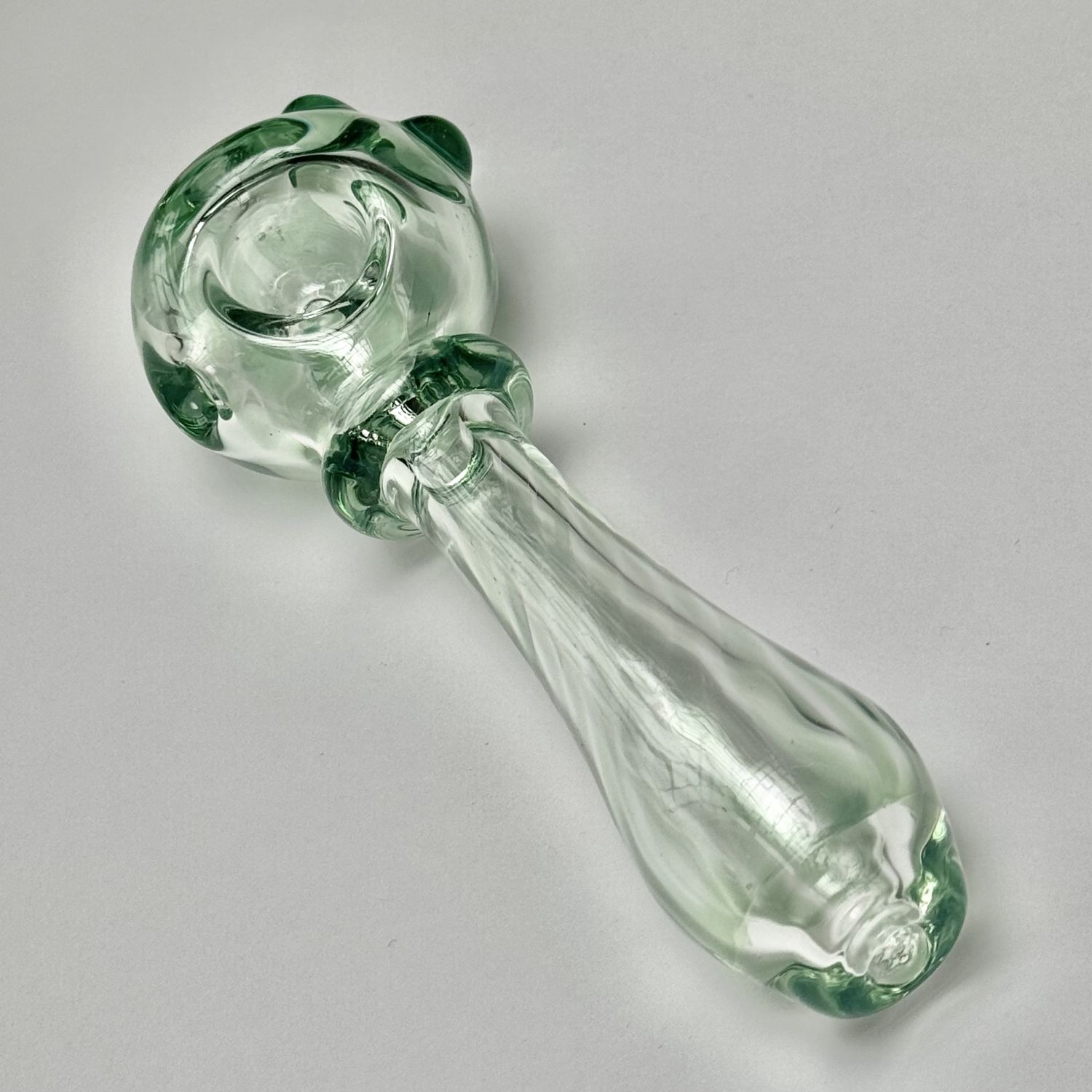 Transparent Opal Linework Spoon by Taggart Glass - L