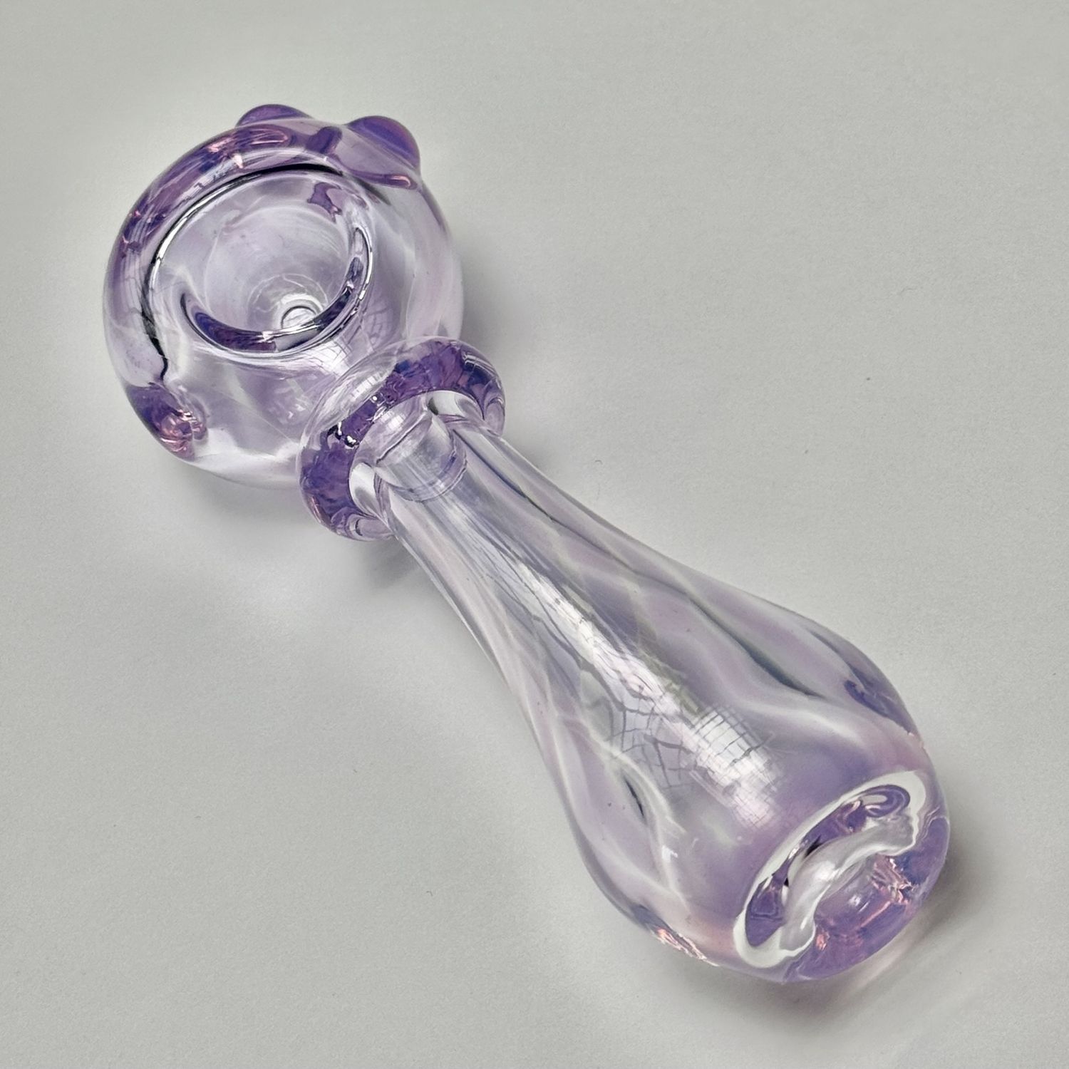 Transparent Opal Linework Spoon by Taggart Glass - H