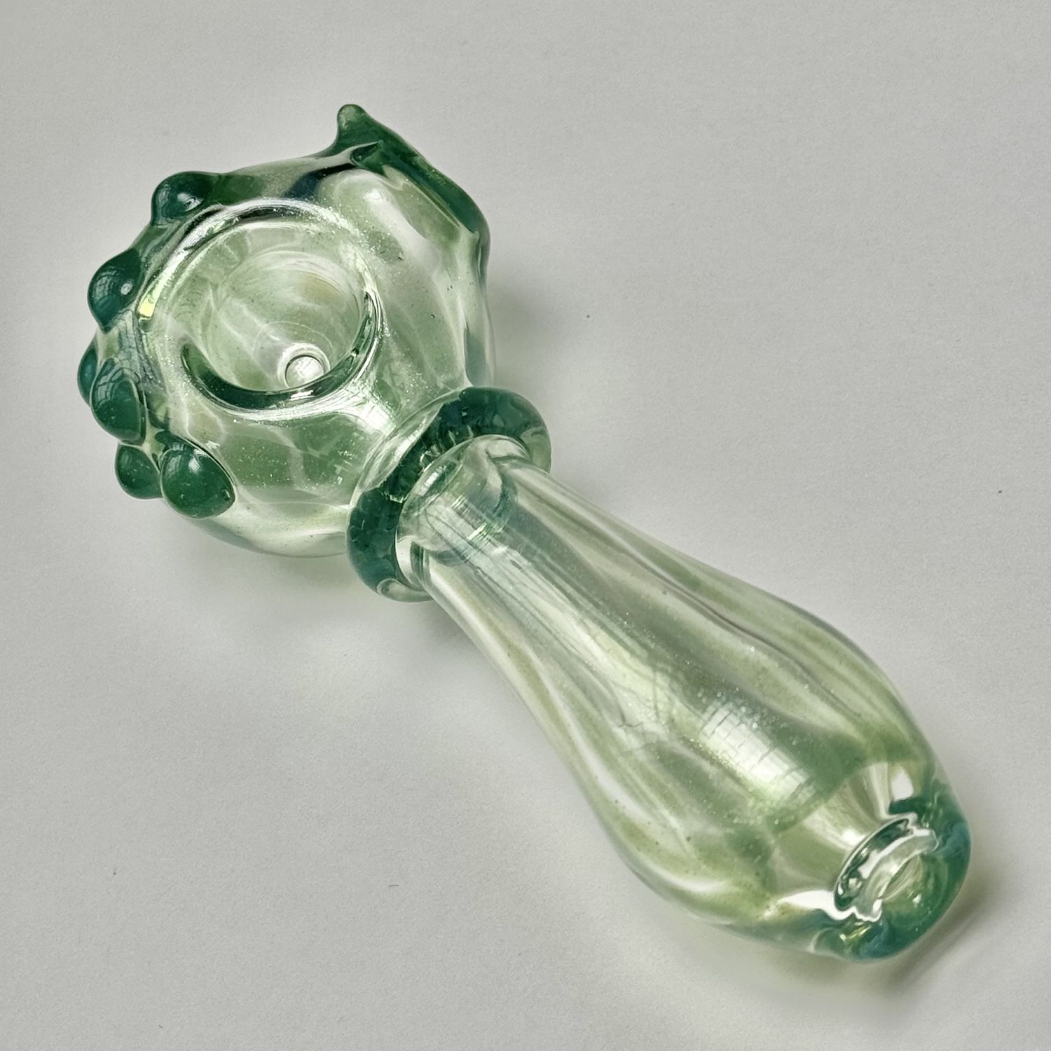 Transparent Opal Linework Spoon by Taggart Glass - J