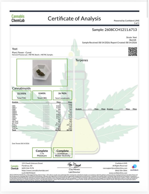 Yeet THCA Flower 25.52% (H)