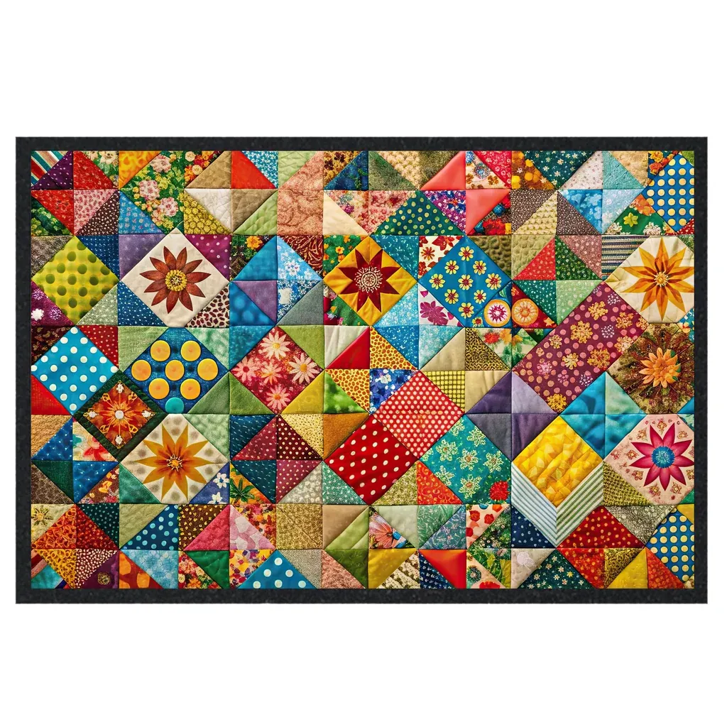 Patchwork Sesh Dab Mat - XL