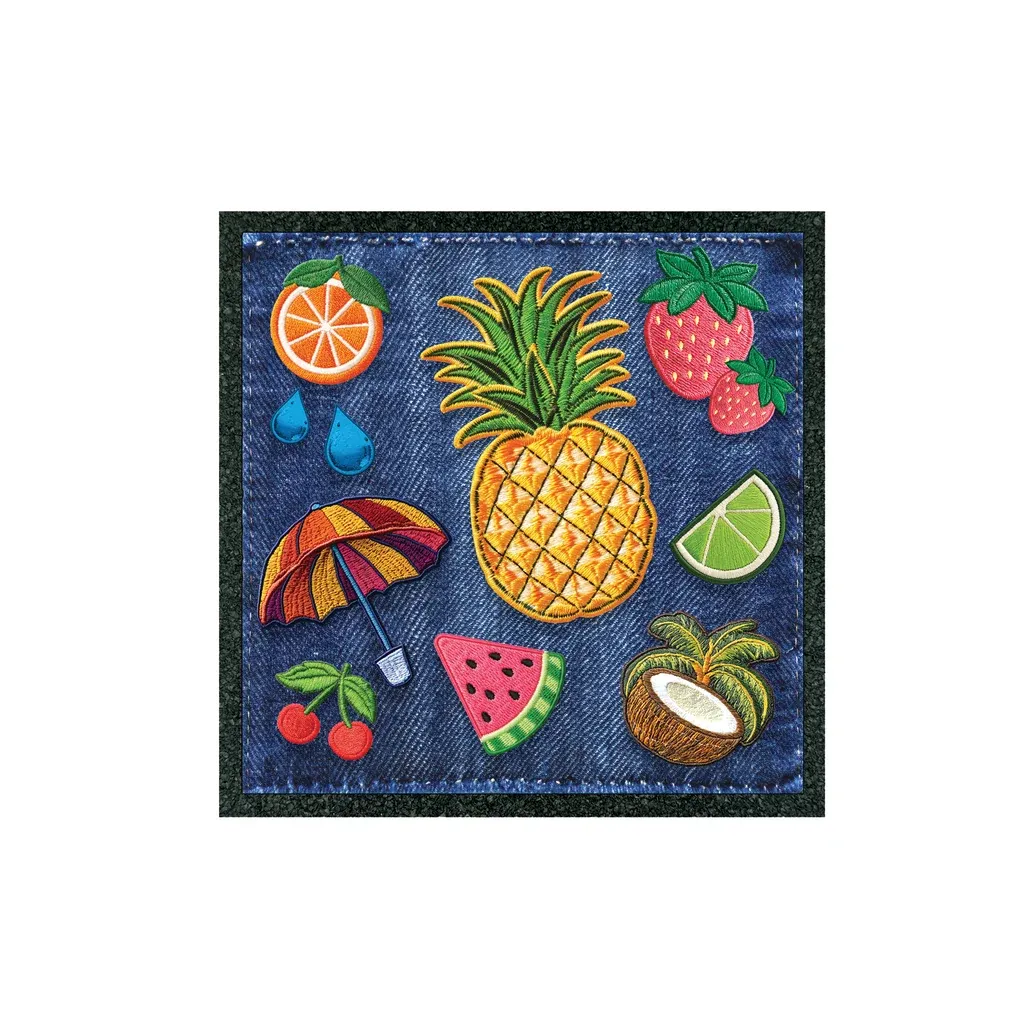 Groovy Denim Dab Mat - 5in