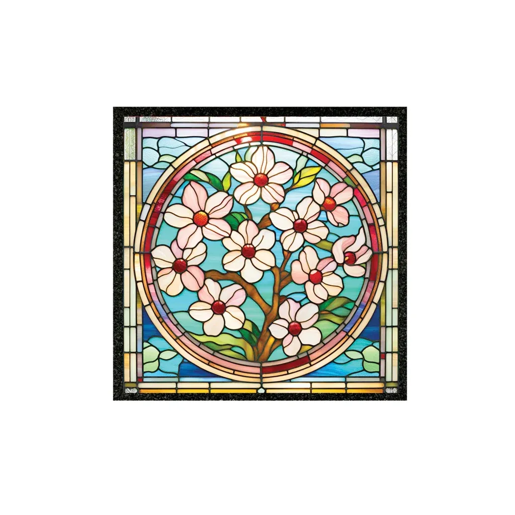 Stained Flower Dab Mat - 5in