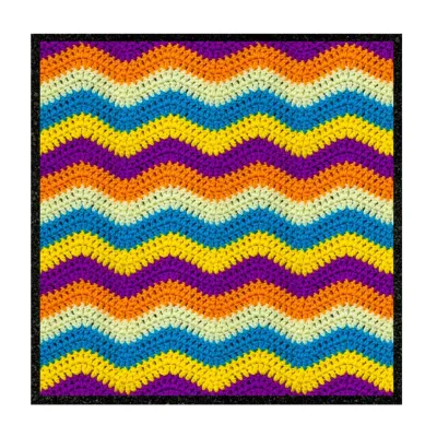 Crochet Dab Mat - 12in