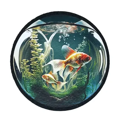 Fish Bowls #1 Dab Mat - 8in