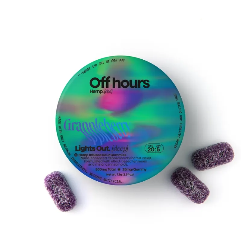 Off Hours Lights Out Cannabis Gummies (20CT)