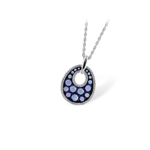 Sapphire and Diamond Necklace