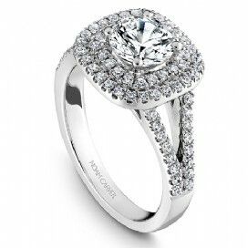 Double Halo Noam Carver Engagement Ring