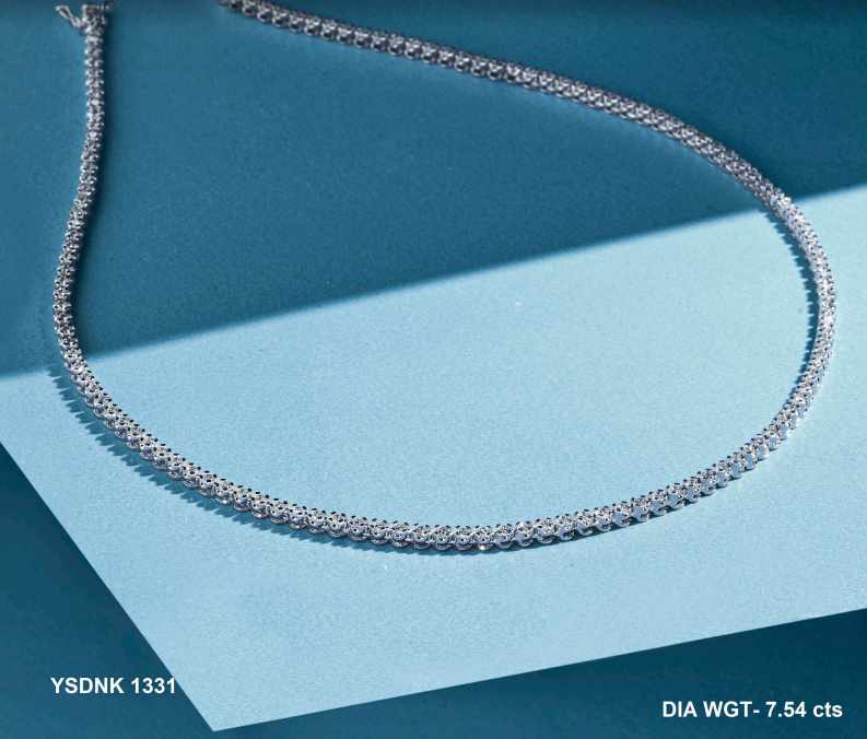 7.06 ct Lab Grown Diamonds Tennis Necklace