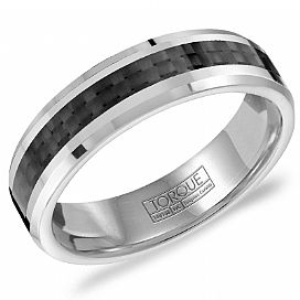 Tungsten CrownRing Men's Wedding Band