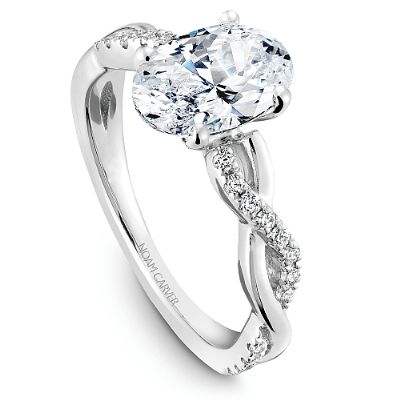 Noam Carver twisted shank engagement ring