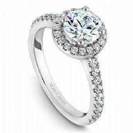 Round Halo Diamond Engagement Ring