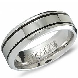 Cobalt CrownRing Men's Wedding Band