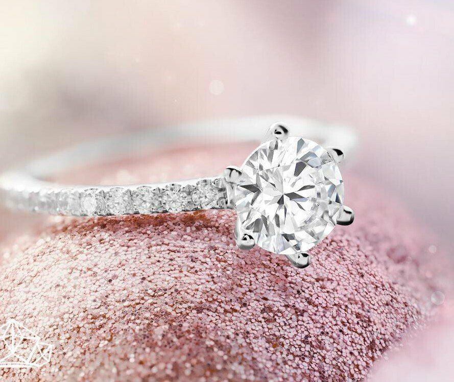 Noam Carver White Gold Solitaire Engagement Ring