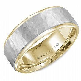 8 mm Two Tone Gold Band