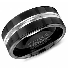Black Cobalt CrownRing Men's Wedding Band