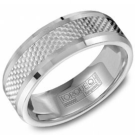 Tungsten CrownRing Men's Wedding Band
