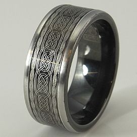 Cobalt CrownRing Men's Celtic Wedding Band