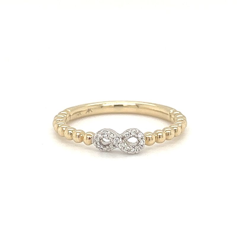 Infinity & Beads Ring
