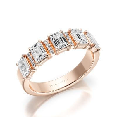 Semi Eternity Emerald Ring
