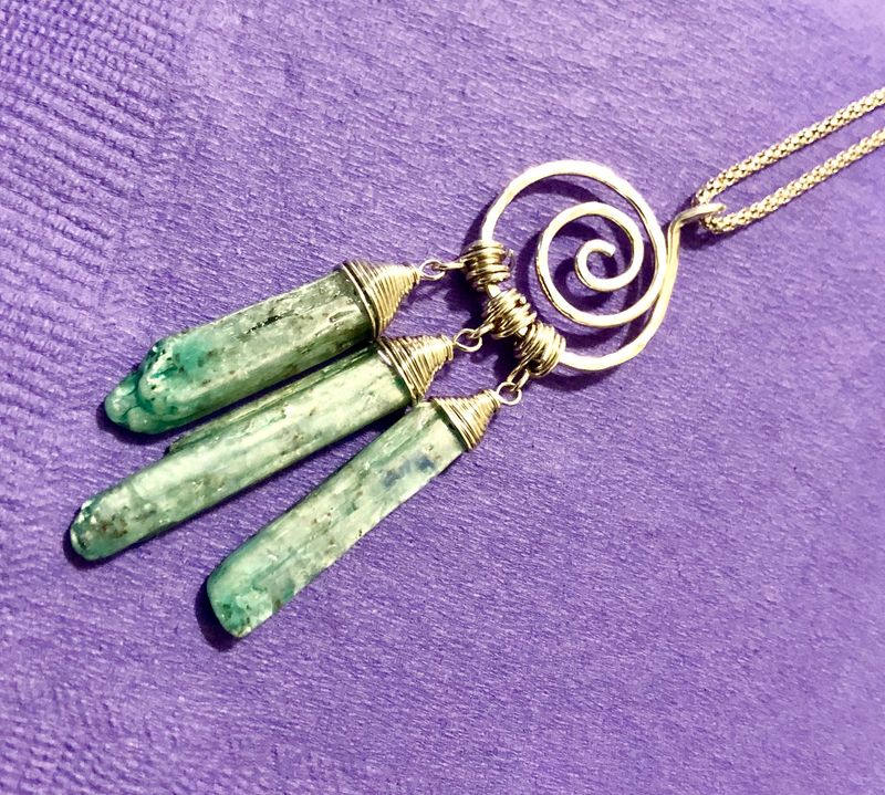 Silver Roman Glass Pendant