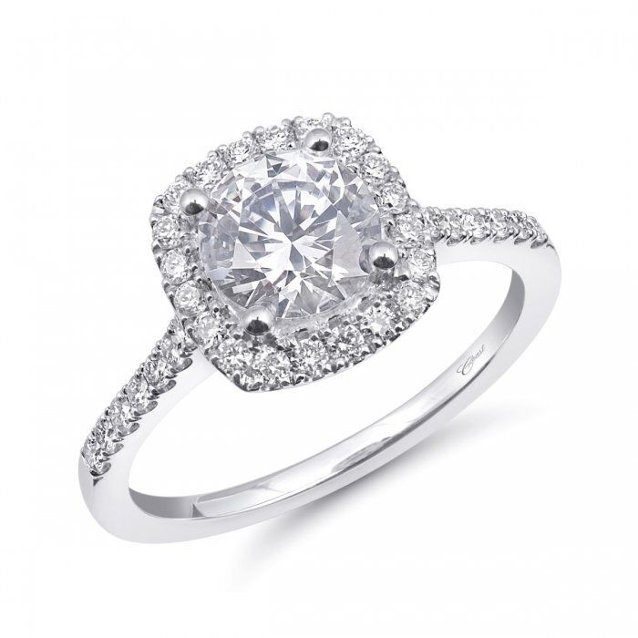 Cushion Halo Engagement ring
