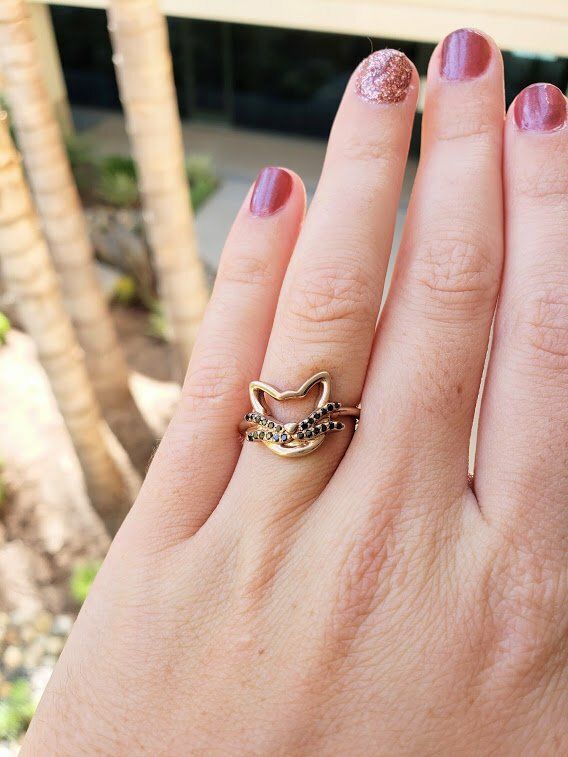 WHISKERS RING SILVER