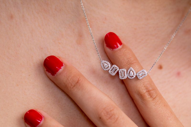 Multi-Cut Diamond Necklace