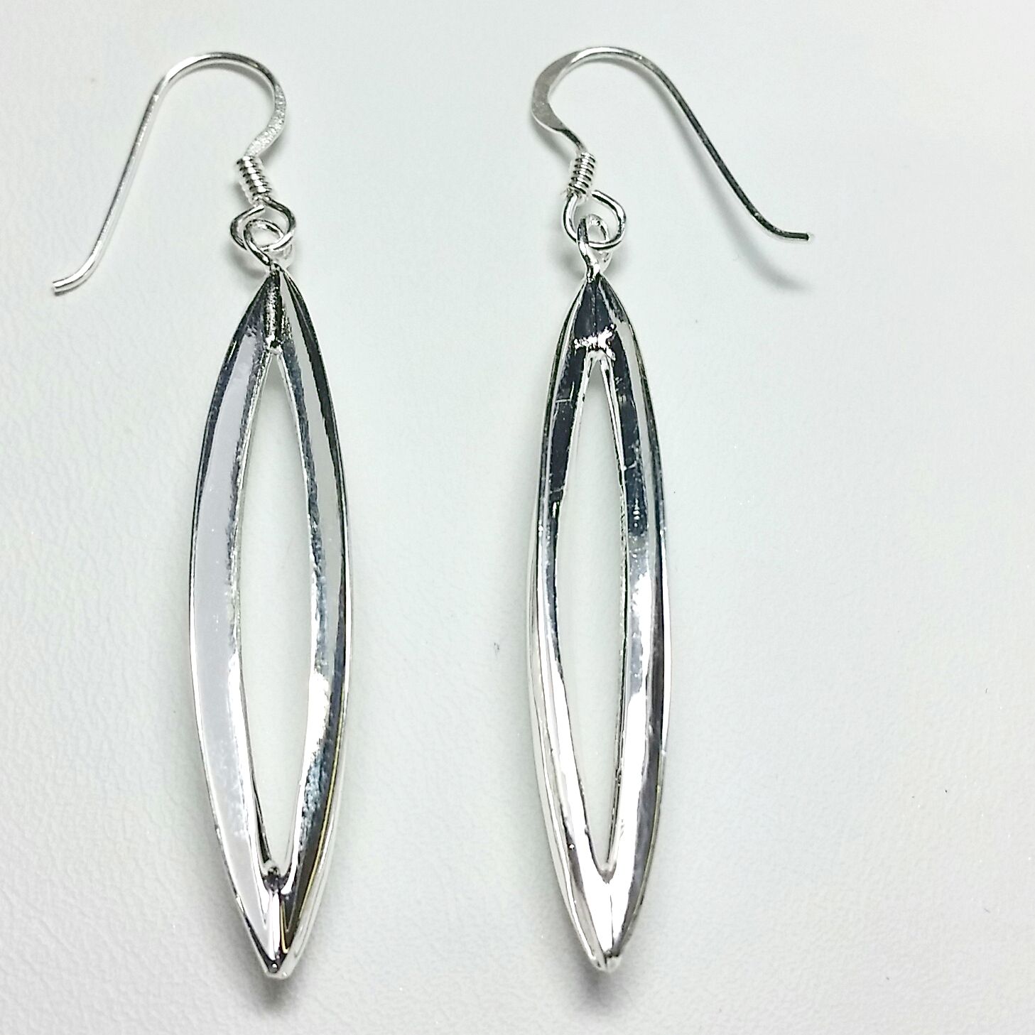 Geometric Silver Earrings