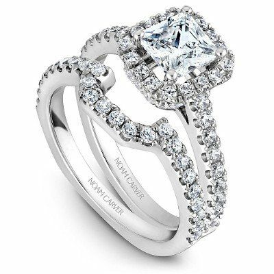 Cushion Halo Diamond Engagement Ring