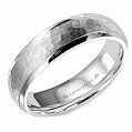 6 mm white gold men band