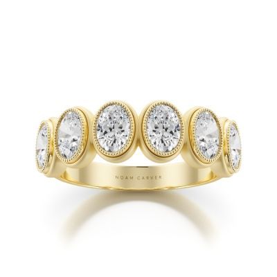 Semi Eternity Oval Ring