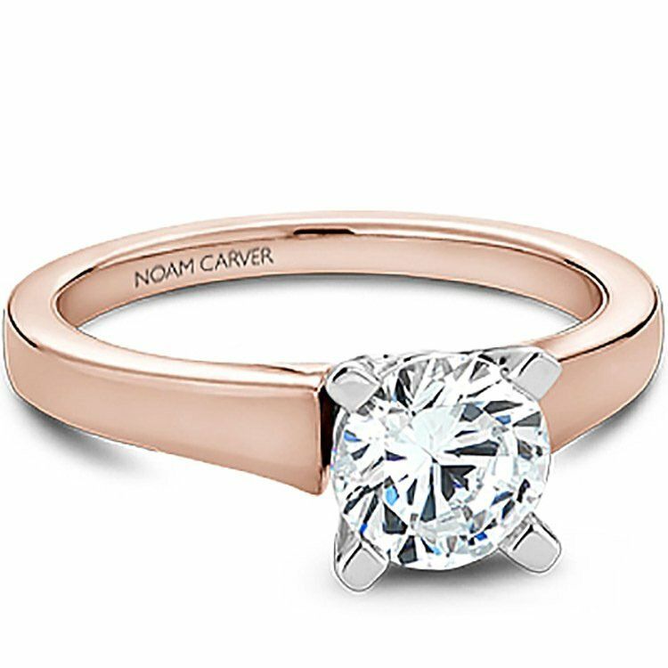 Rose Gold Solitaire  Engagement Ring
