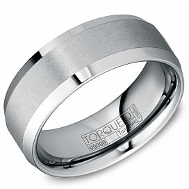Tungsten CrownRing Men's Wedding Band